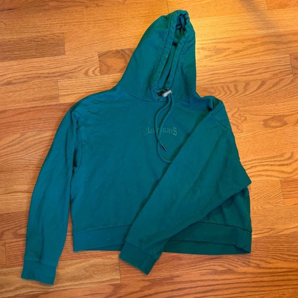 Wasted Paris Green Cropped Sweatshirt - Picture 6 of 6